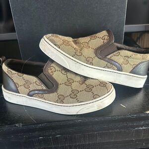 Gucci Toddler  Brown Slip-On Shoes